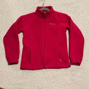 Girls Columbia zip up fleece M